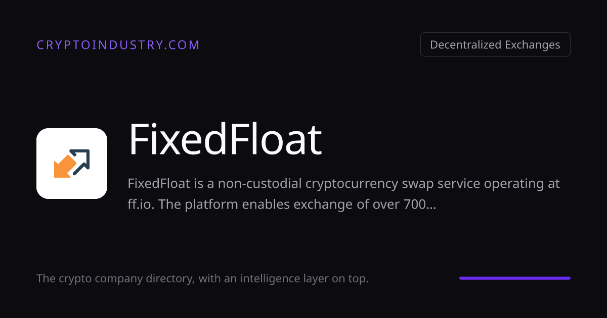 FixedFloat | CryptoIndustry.com