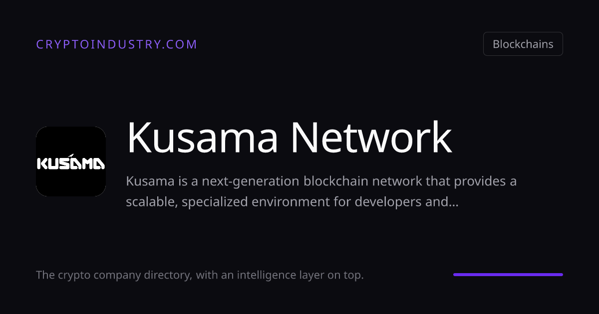 Kusama Network | CryptoIndustry.com