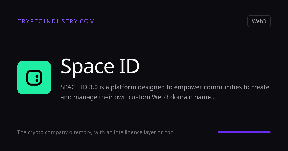 Space ID | CryptoIndustry.com